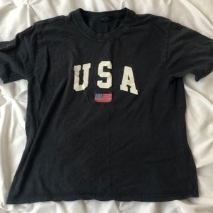 Navy blue usa top